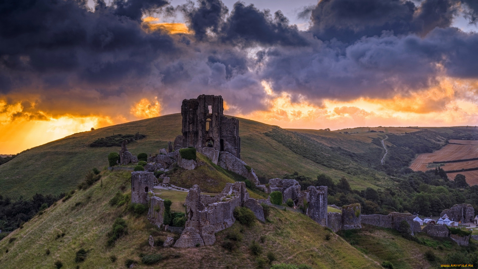 corfe castle, ,  , corfe, castle